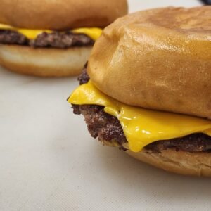 Double smash cheese burger