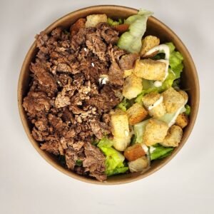 Grilled beef brisket Caesar salad