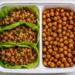 Ground Chicken Lettuce Wraps with Roasted Chickpeas