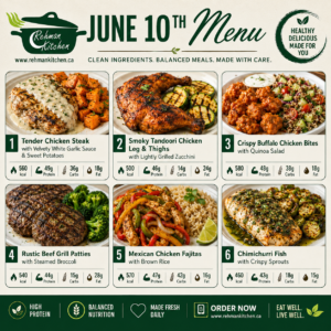 June 10th Menu