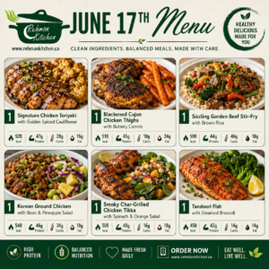 June 17th Menu