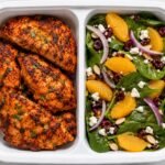 Smoky Char-Grilled Chicken Tikka with Spinach & Orange Salad1 Smoky Char-Grilled Chicken Tikka with Spinach & Orange Salad1