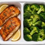 Tandoori Fish with Steamed Broccoli Tandoori Fish with Steamed Broccoli