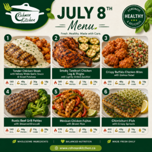 July 8th Healthy Menu