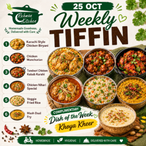 25th October Weekly Tiffin