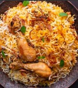 Karachi style chicken biryani